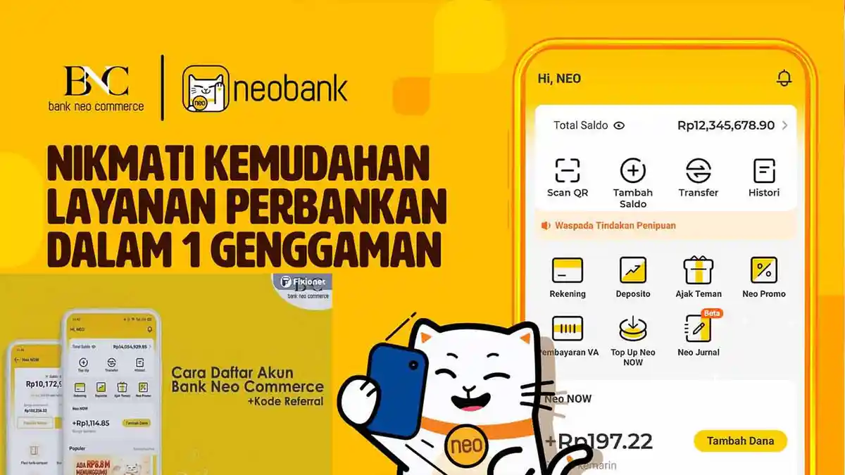 Cara Mendapatkan Uang dari Aplikasi Neo Bank Tanpa Modal Tiap Hari Full Online