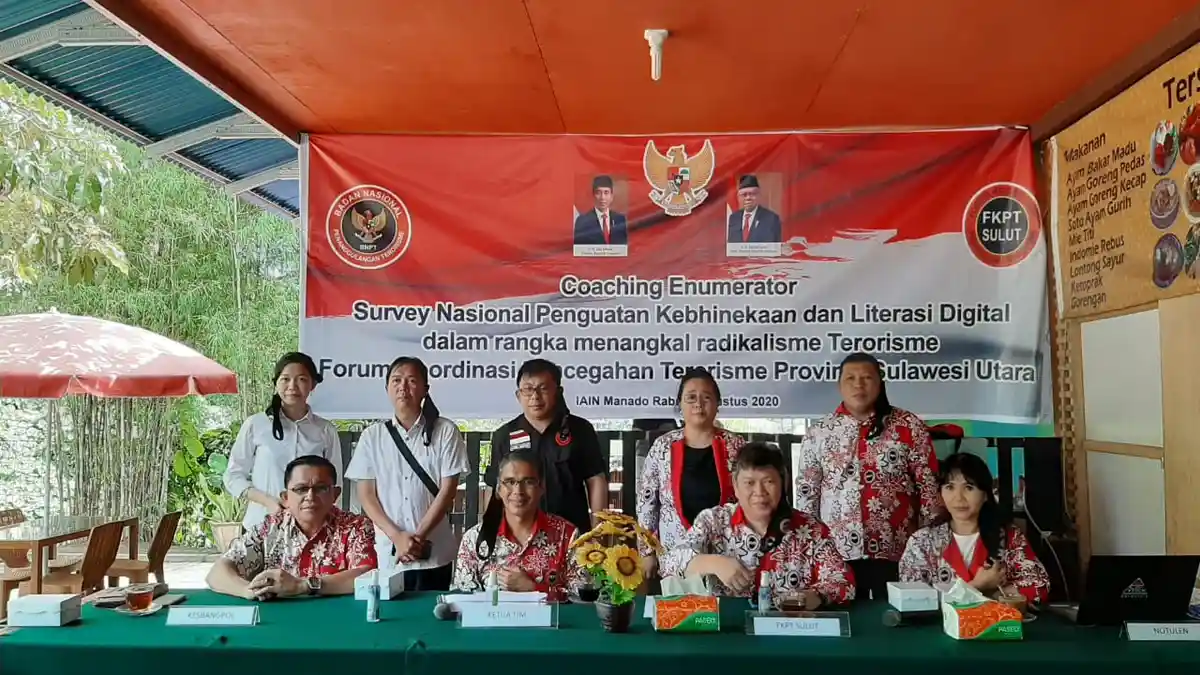 FKPT Sulut Gelar Coaching Enumerator Survey, Diikuti 20 Mahasiswa, Rektor IAIN Jadi Ketua Tim