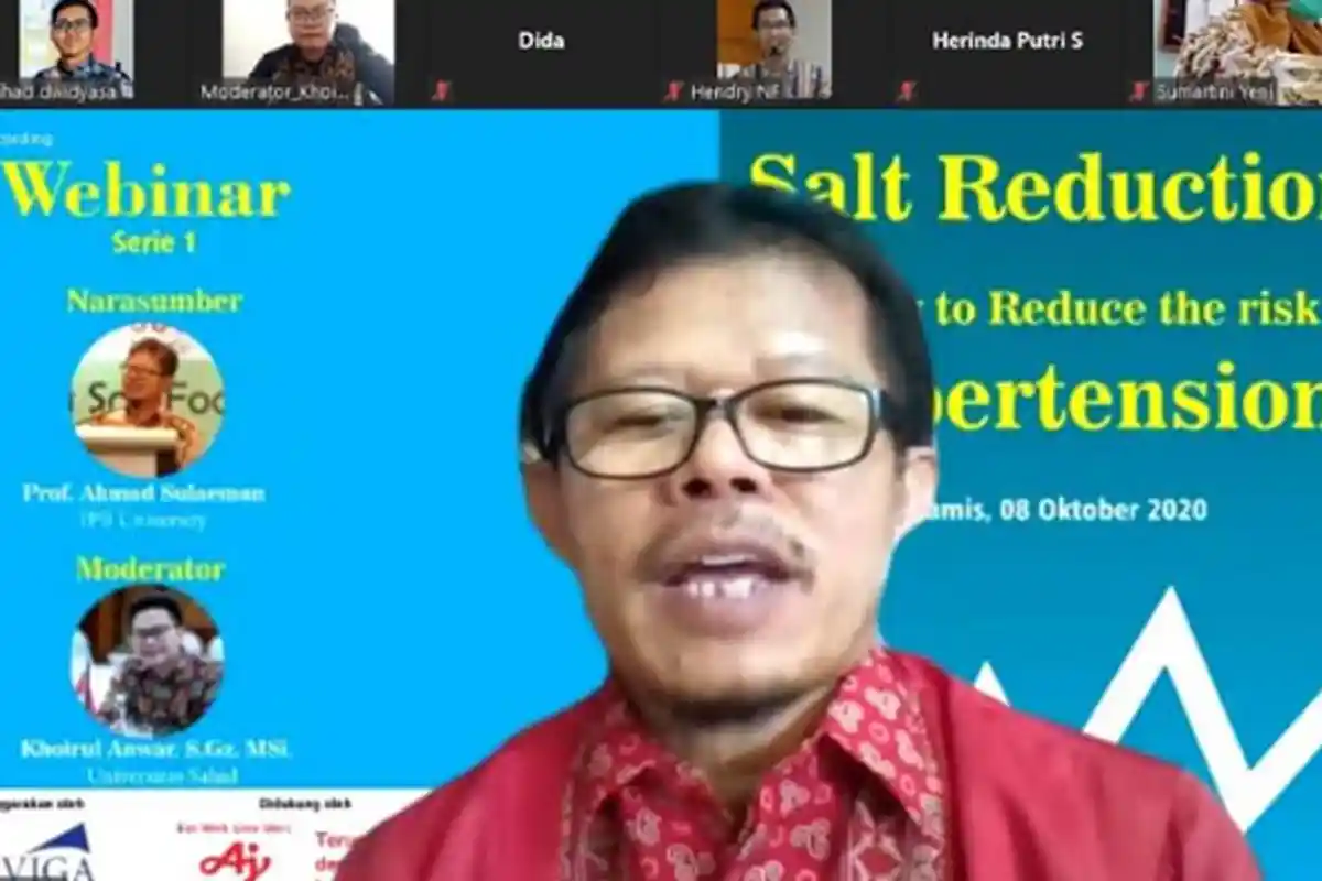 Guru Besar IPB Sarankan Diet Rendah Garam Saat Pandemi: Kurangi Risiko Hipertensi dan Kuatkan Imun