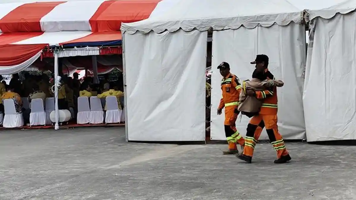 8 Peserta Upacara HUT RI ke-79 di Balikpapan Pingsan karena Cuaca Panas