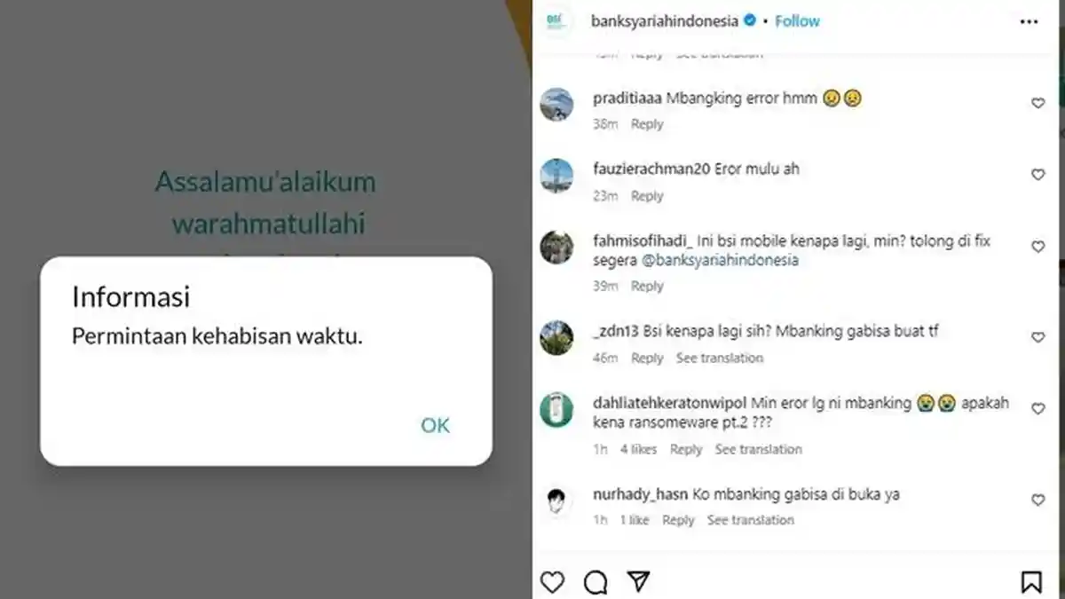 BSI Mobile Gangguan Hari Ini 31 Agustus Nasabah Keluhkan Tak Bisa Buka Aplikasi dan Transfer