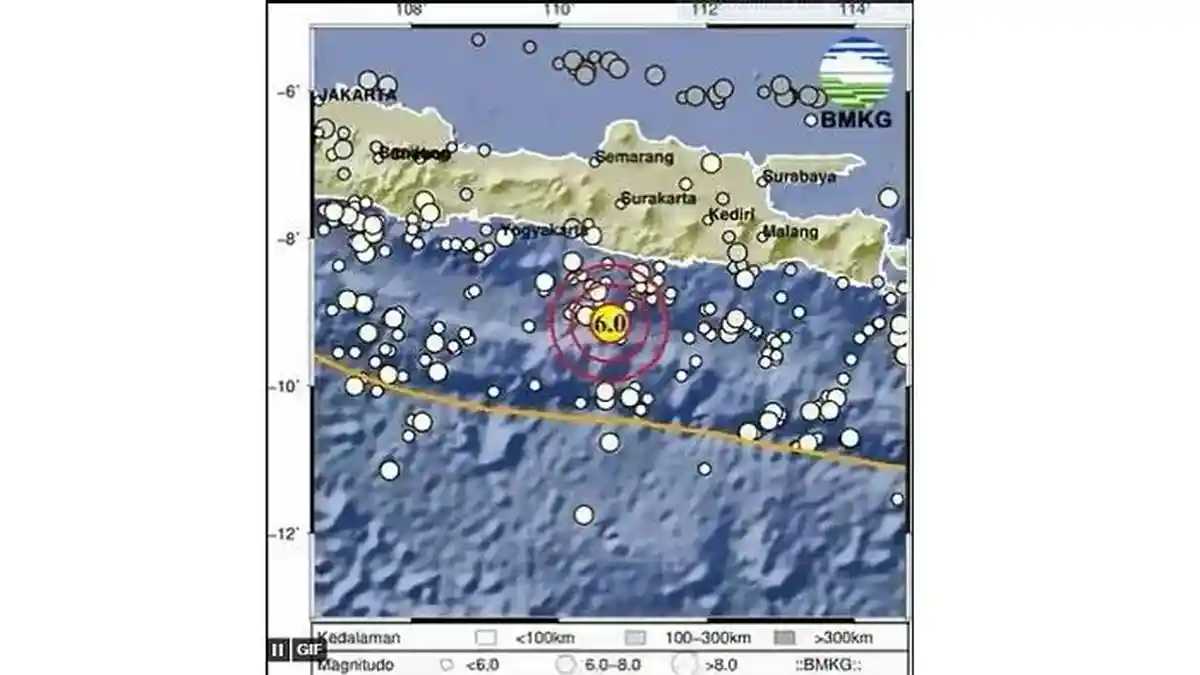 Analisis BMKG soal Gempa M 6.0 Dini Hari di Pacitan