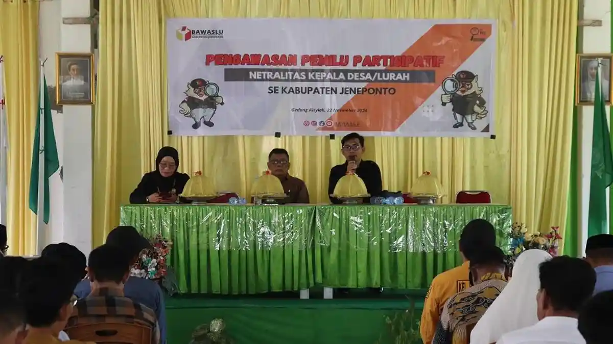 Bawaslu Jeneponto Peringatkan 113 Kepala Desa dan Lurah Tidak 'Main Mata' di Pilkada