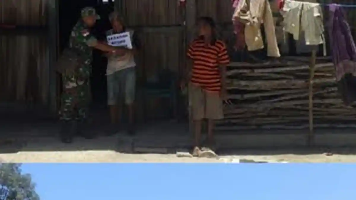 Rumah Reyot di Perbatasan RI-RDTL Itupun Dibedah  TNI jadi Layak Huni