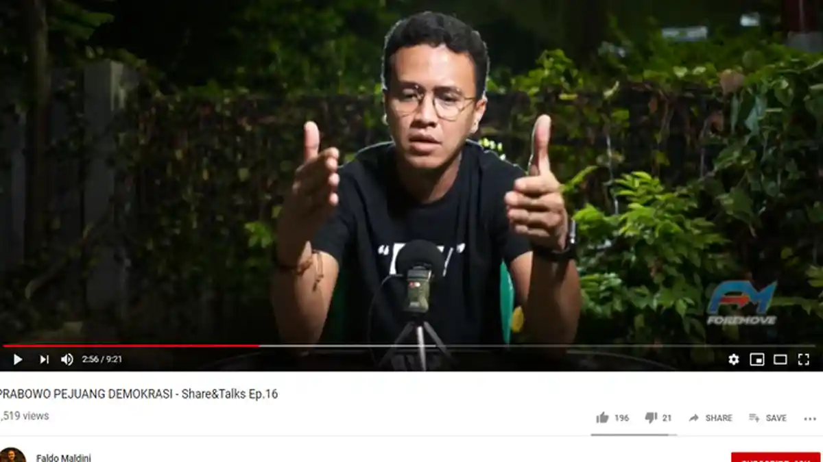 Prabowo Disebut Antidemokrasi, Faldo Maldini Menyangkal: 3 Kali Ikut Pemilu Kalah Semua