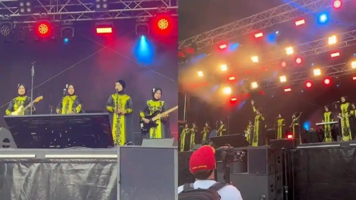 VIDEO Reaksi Bule Saat Menonton Nasida Ria, Grup Musik Berisi Emak-emak yang Manggung di Jerman