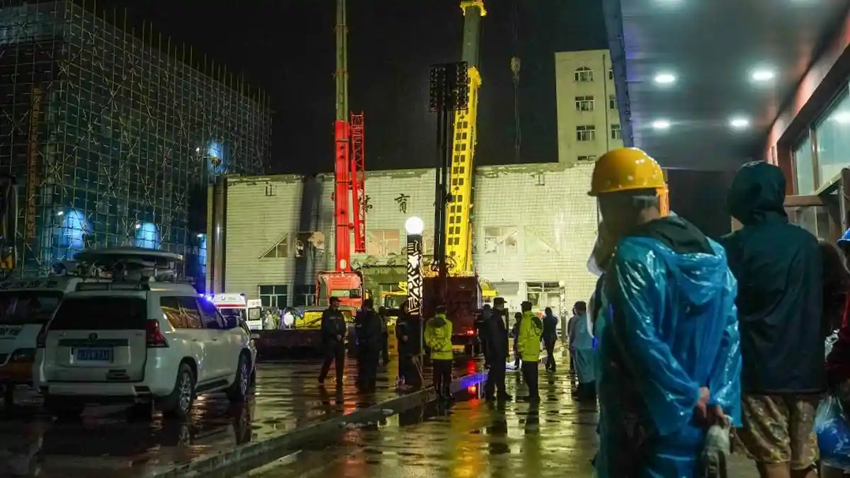 Atap Gedung Sekolah di China Ambruk, 12 Orang Tewas dan 4 Orang Terluka