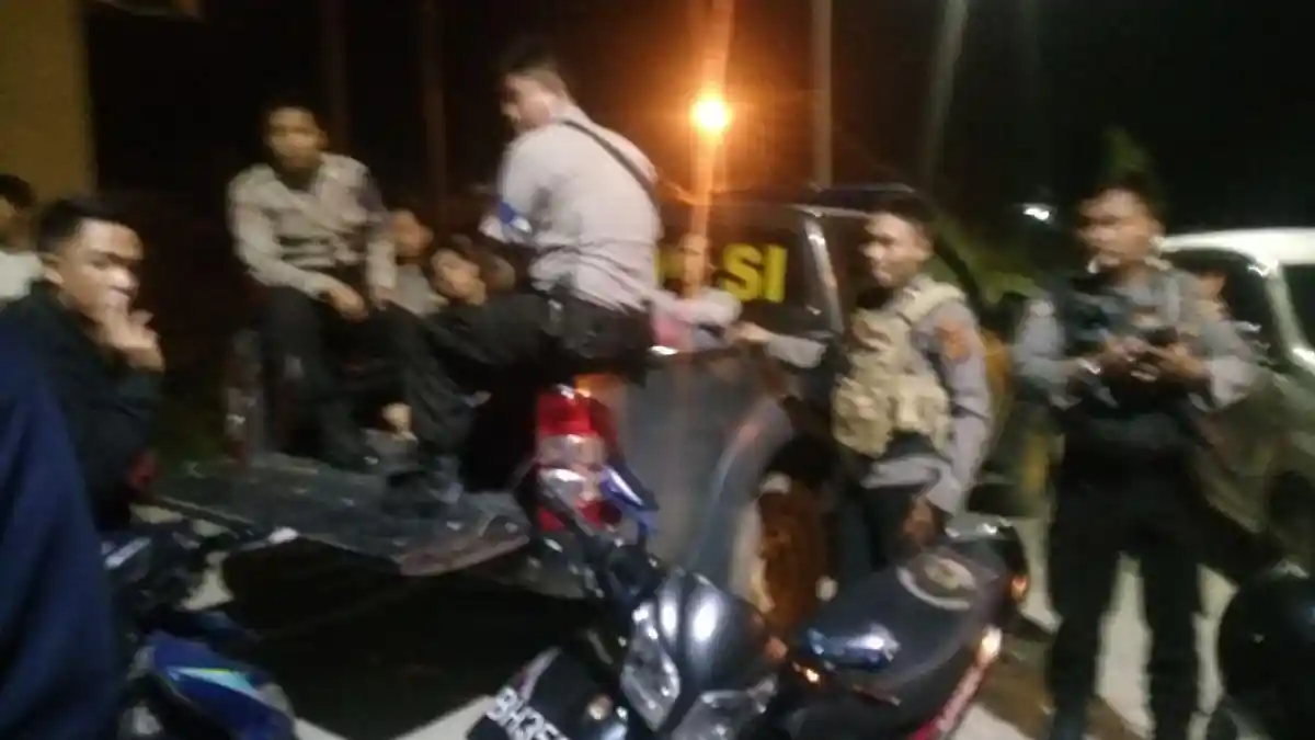 40 Kendaraan Diduga Bodong dan 5 Pemuda Diamankan Polisi Dari Pulau Pandan dan Taman Rimba