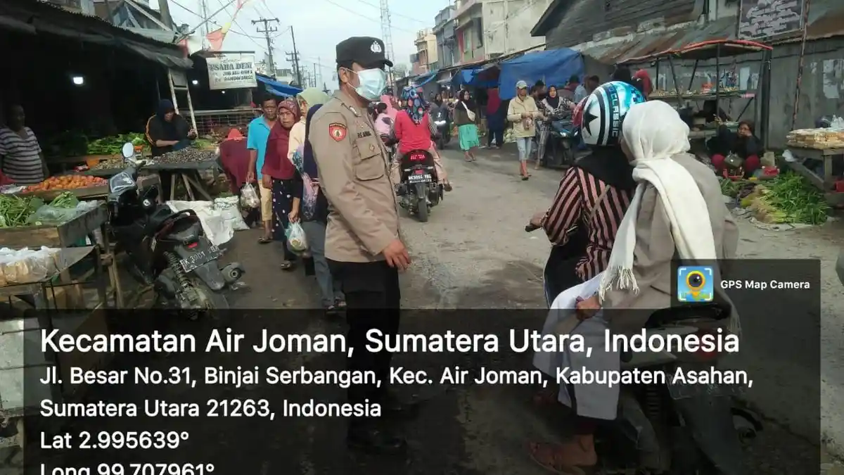 Pajak Kebun Sayur Rawan Macet, Sat Lantas Polres Asahan Turun Tangan Pengaturan dan Penjagaan