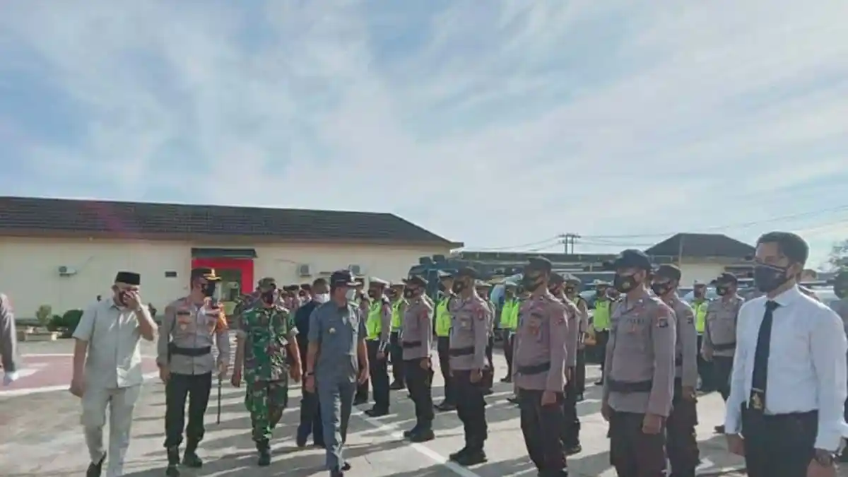 Tak Ada Pesta Kembang Api dan Konvoi saat Nataru, Bupati Pimpin Apel Pasukan
