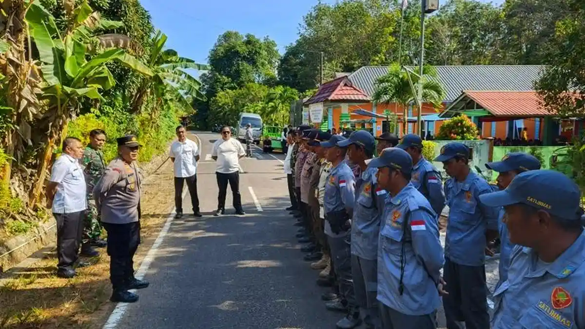 Polsek Selat Nasik Amankan Pilkades PAW Petaling