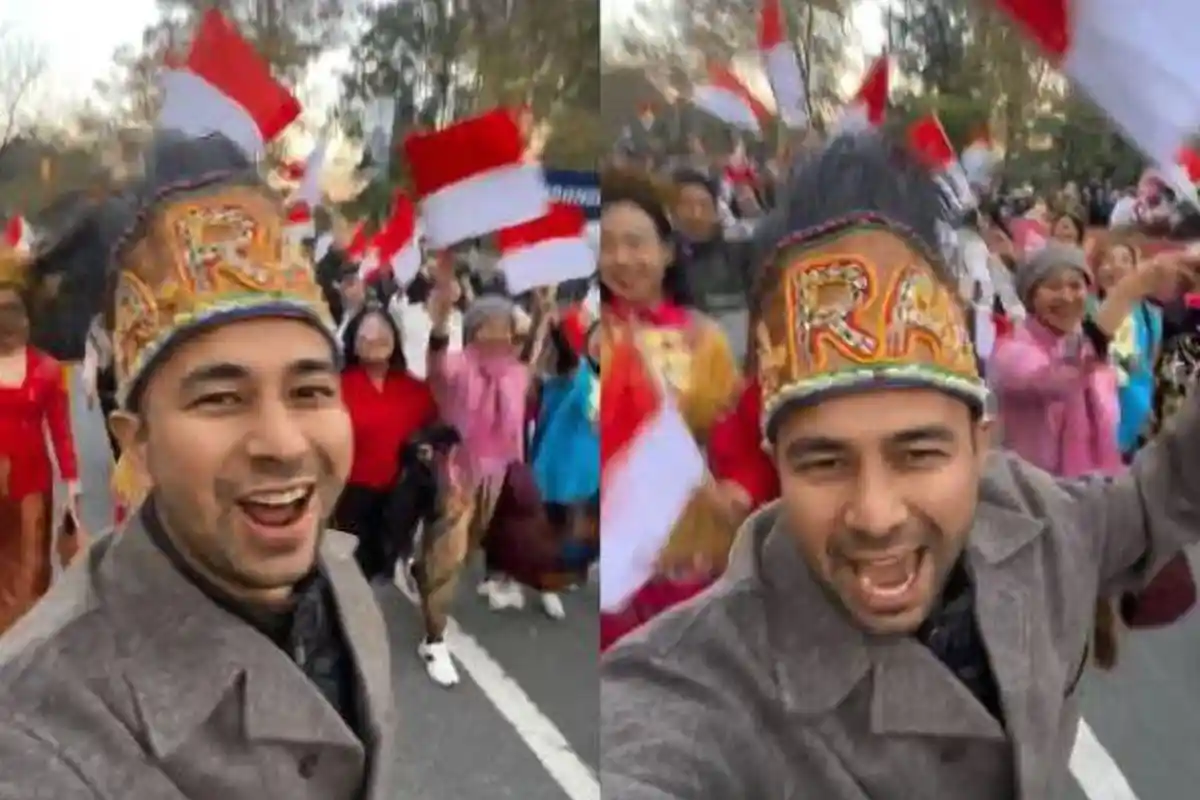 Raffi Ahmad Pakai Zimbu dalam Acara Parade New York City Marathon 2023