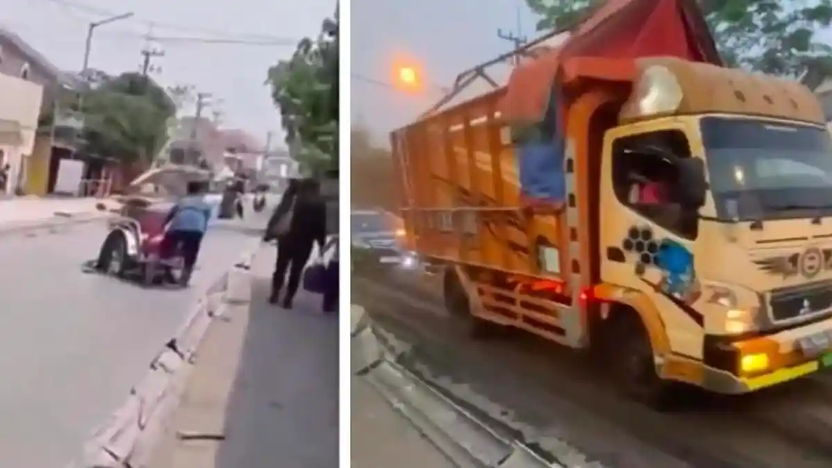 Kronologi Jalan Cor di Jombang Ambyar Setelah 2 Jam Dicor, Sudah Ada Pembatas Tapi Pengendara Nekat