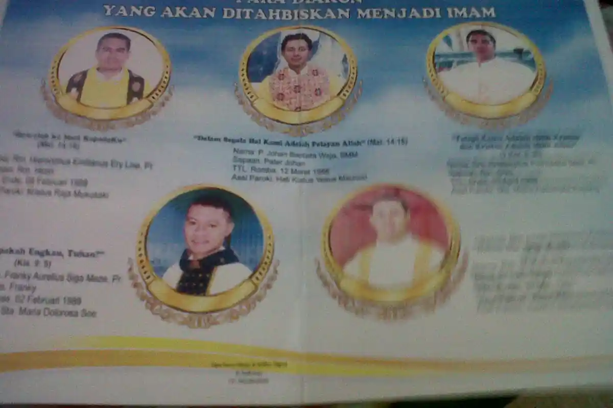 Uskup Ende Akan Tahbiskan Lima Imam Baru