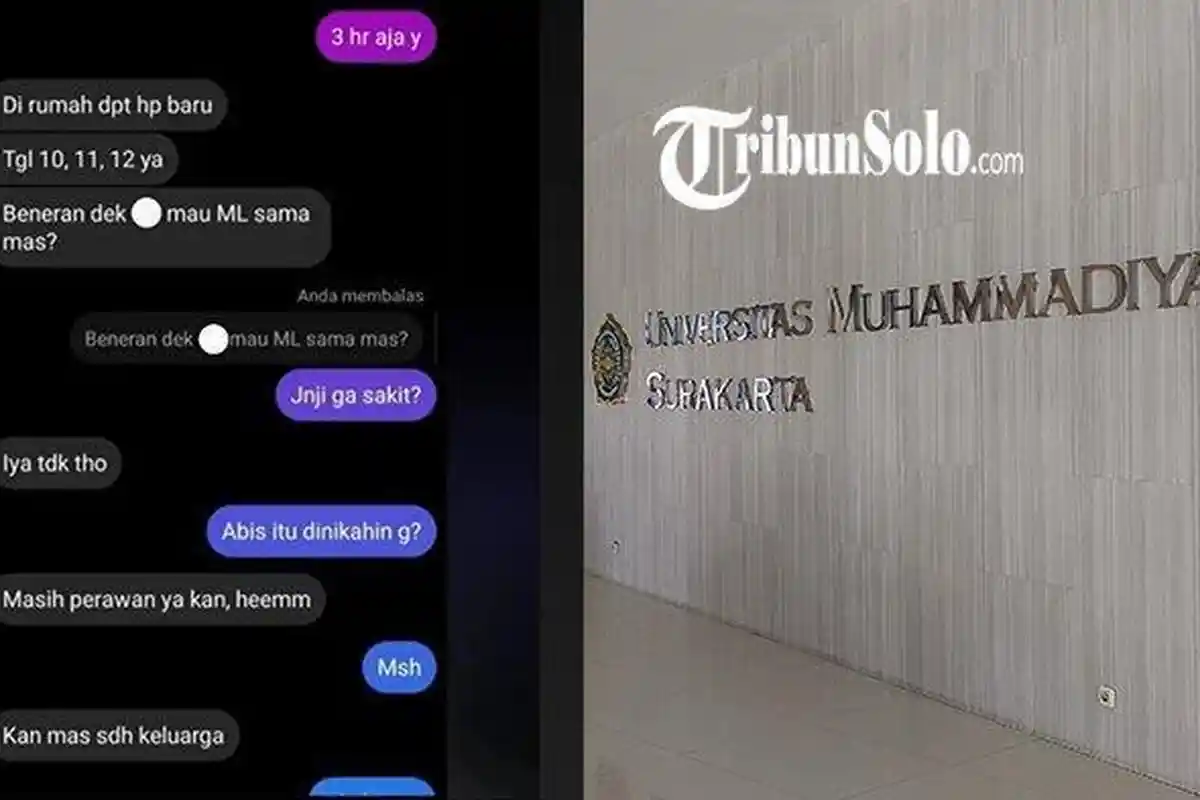 UMS Kembali Viral, Beredar Chatting Pejabat Kampus Ajak Mahasiswi Berhubungan Badan