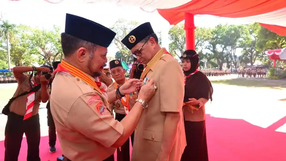 Ajak Gubernur Sulsel 'Bersatu' Lewat Pramuka, Syahrul YL: Disini Tempatnya Orang Kerja Ikhlas