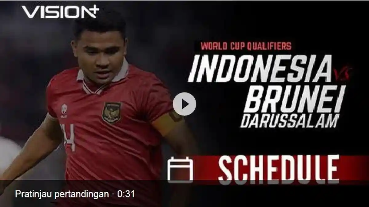 LIVE Streaming RCTI Plus BRUNEI VS INDONESIA Vision+ Malam Ini