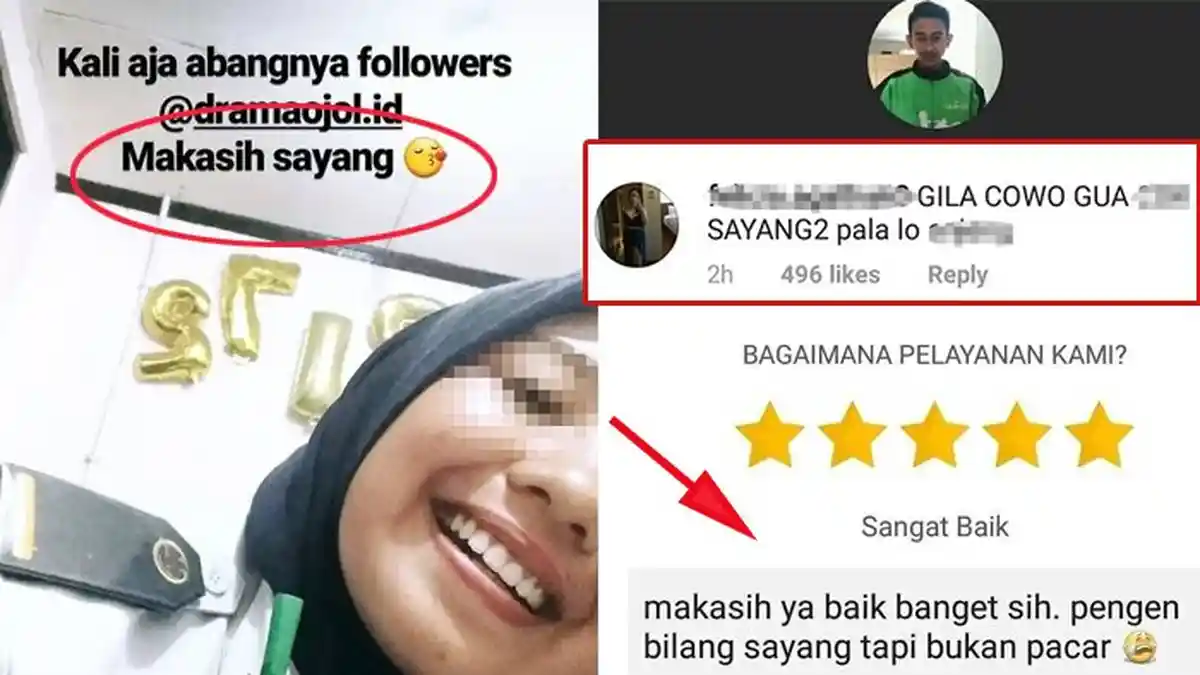Baper Terima Pesan Manis dari Driver Ojek Online, 'Jangan Gampang Baper, Semoga Cepat Dapat Pacar'