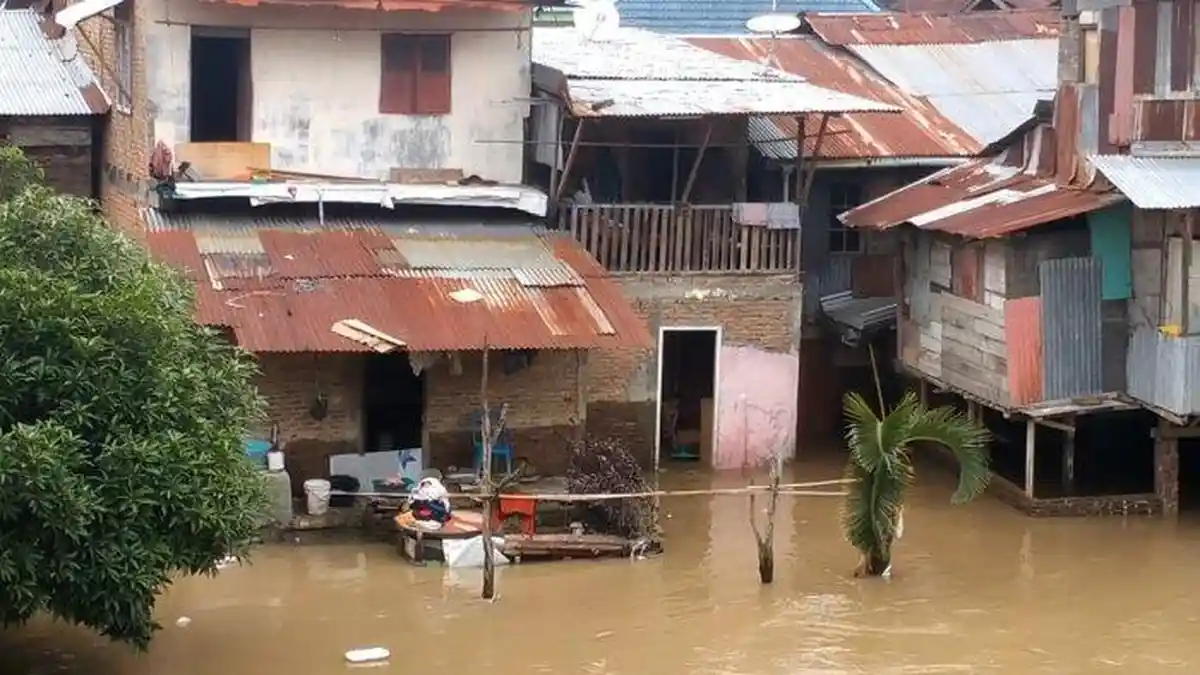 5 Permukiman Warga di Medan Dikepung Banjir, Ratusan Rumah Tergenang