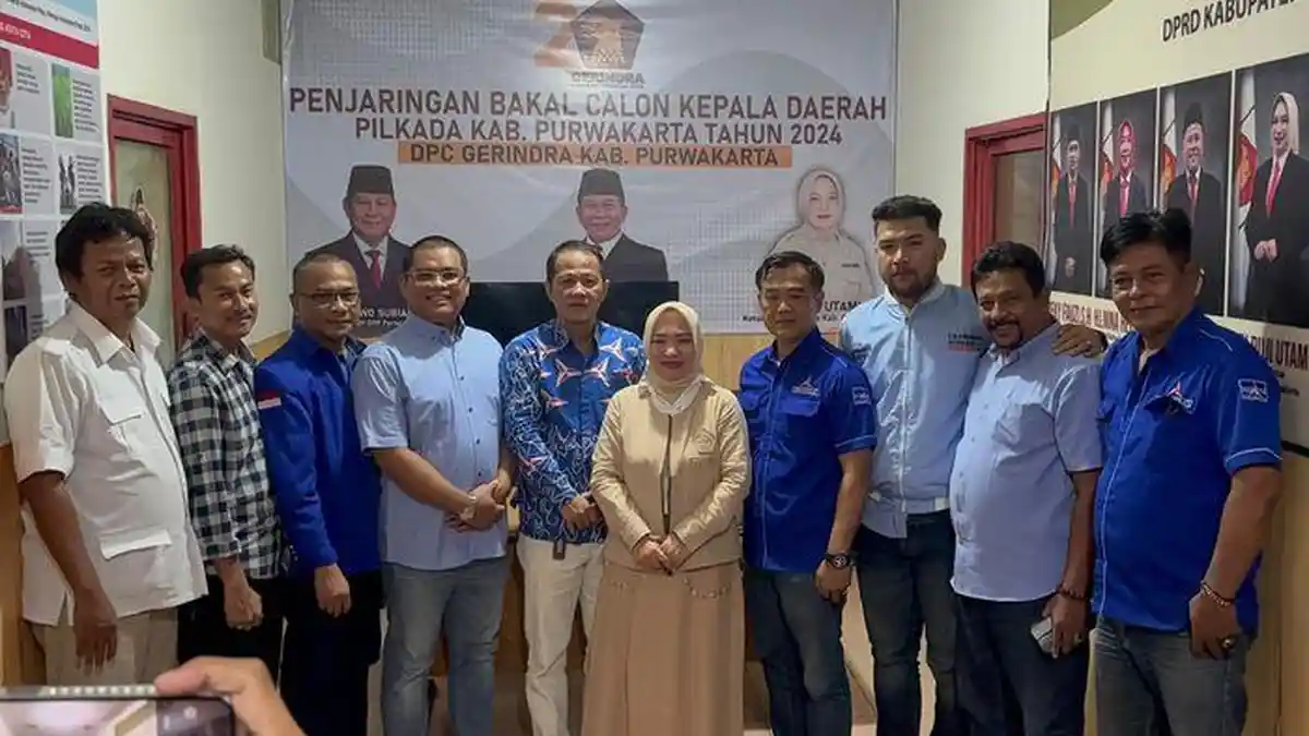 Partai Demokrat Sambangi Gerindra Purwakarta, Ketua DPC Gerindra Beri Kode Koalisi Pilkada 2024