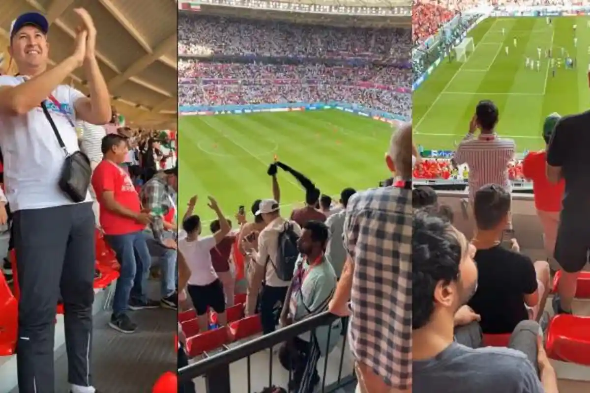 Kehebohan Suporter Timnas Iran seusai Kalahkan Wales, Lompat-lompat hingga Lepas Baju di Stadion