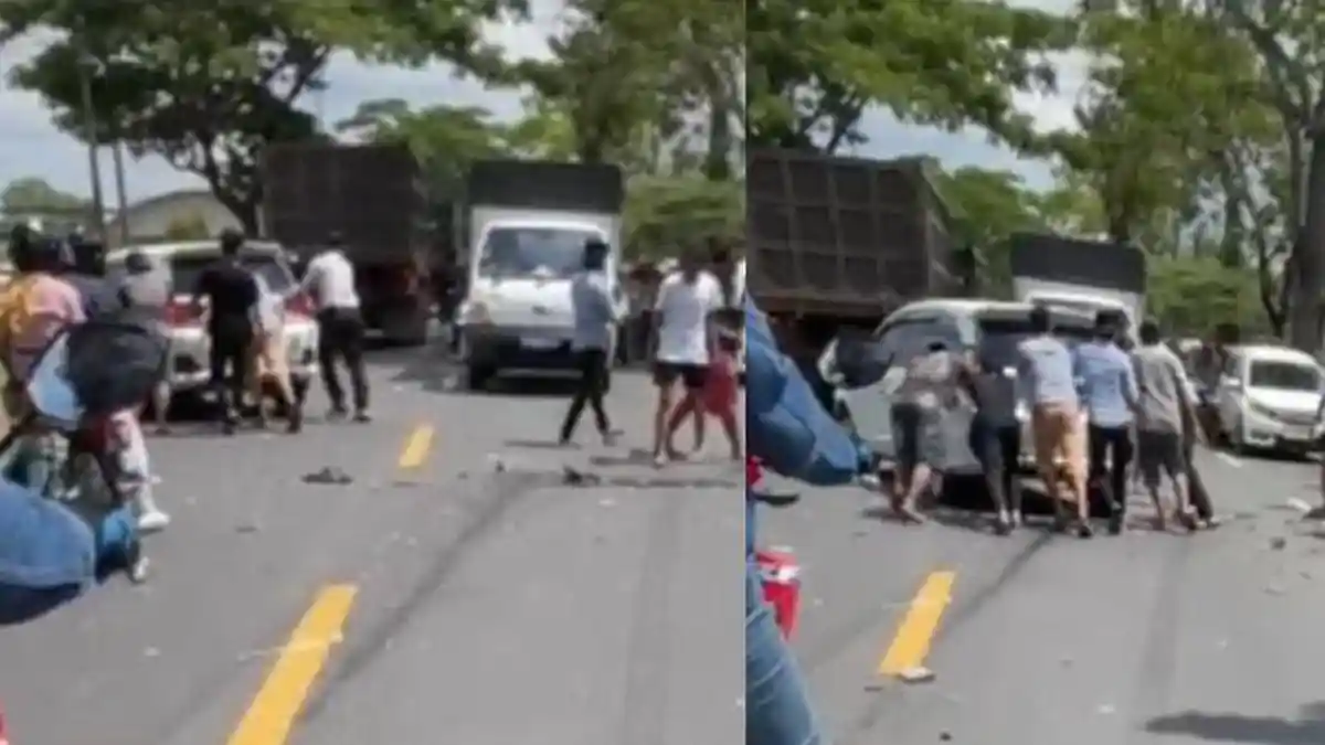 Kecelakaan Libatkan 3 Kendaraan di Burneh Bangkalan, Berawal Motor Oleng