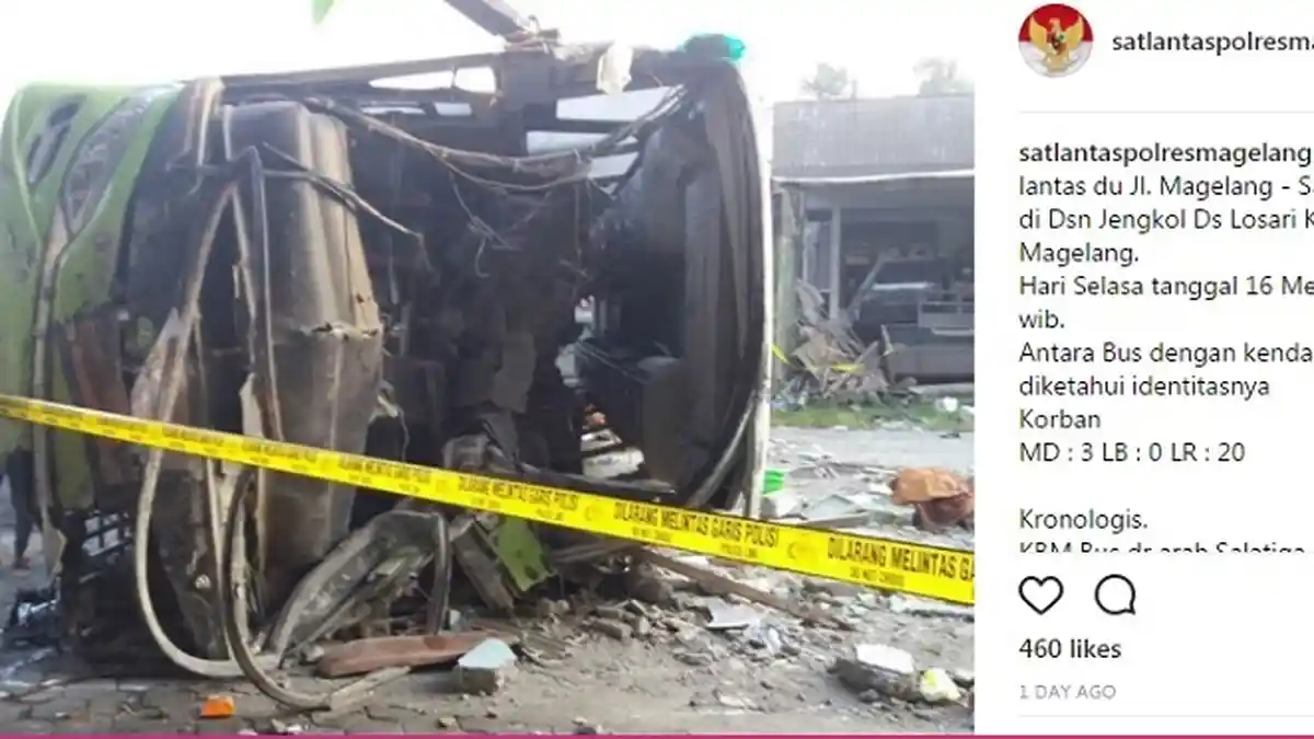 Operator Bus Pariwisata yang Terlibat Laka di Magelang Terancam Sanksi Kemenhub