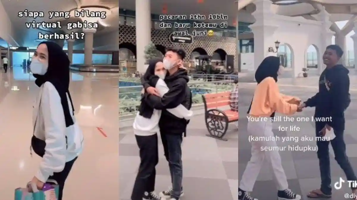 Kenalan di Medsos lalu Pacaran, Pasangan Ini Akhirnya Bertemu Setelah Pacaran Virtual Setahun Lebih