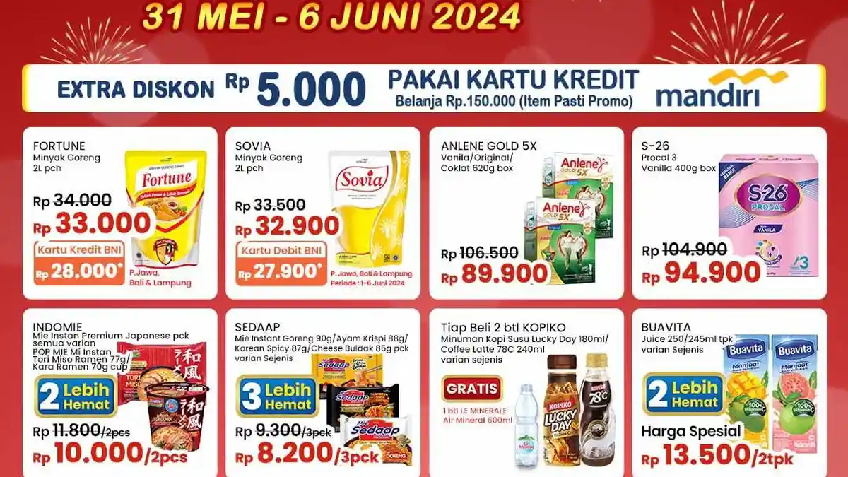 Promo Indomaret Hari Ini 2-6 Juni 2024 Mi Instan 3pcs Rp8.200, Nivea Rp22.900, Ekstra Diskon Rp5.000