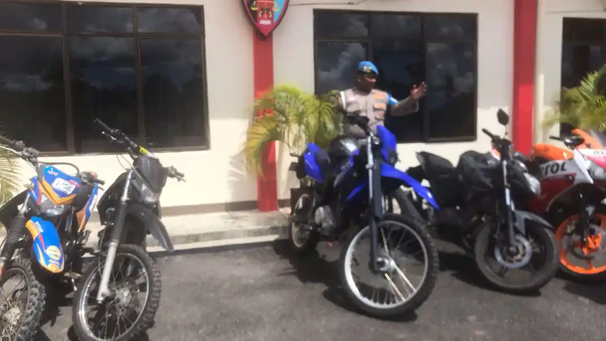 Tanpa Spion dan Plat Nomor, Lima Motor Milik Anggota Polres Bintan Kena Razia Propam