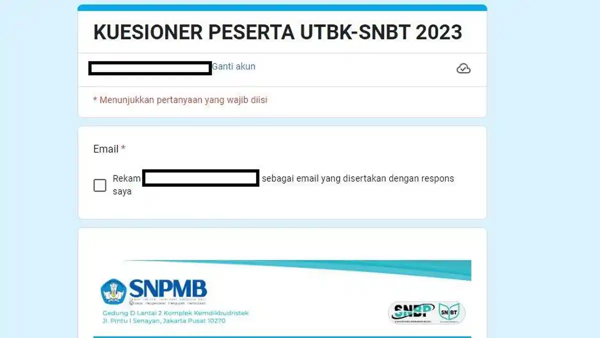Kuesioner Peserta UTBK SNBT 2023, Simak Tata Cara Pengisian dan Pertanyaannya