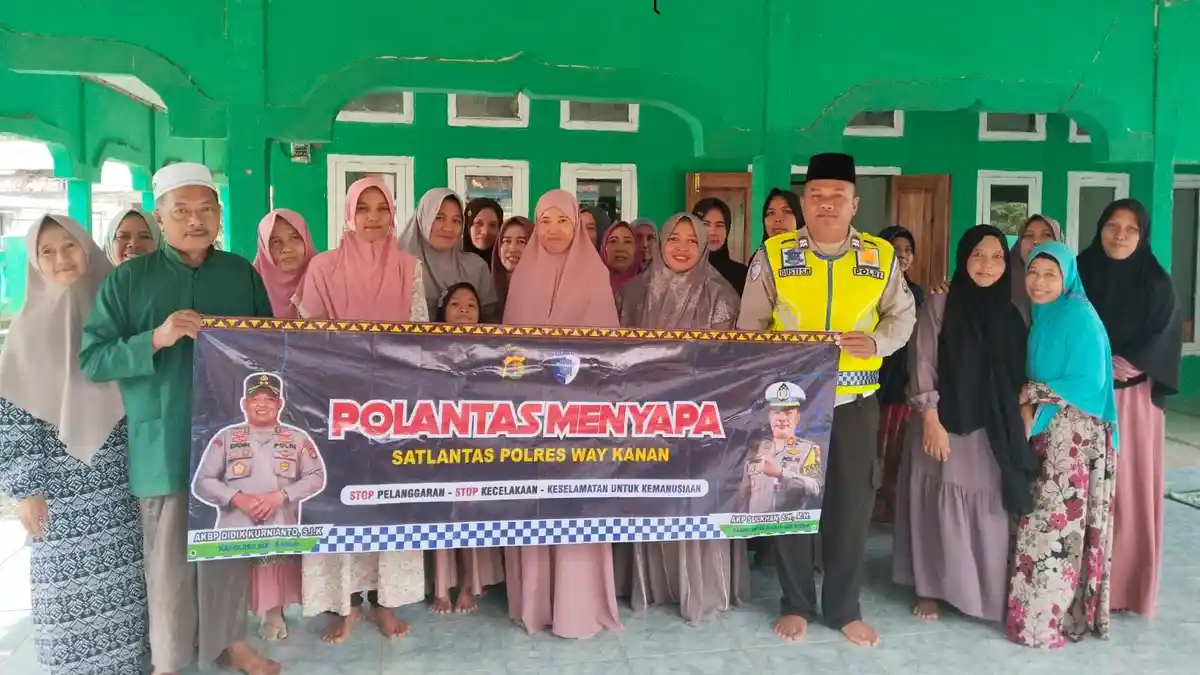 Polres Way Kanan Imbau Warga Berhati-Hati Saat Berkendara