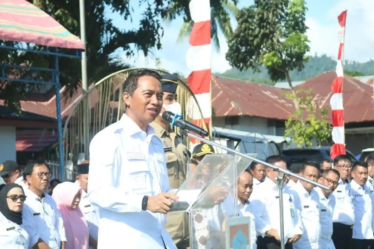 Pimpin Apel Perdana Awal 2023, Bupati Boltim Sachrul Mamonto Semangati ASN Agar Lebih Giat Kerja