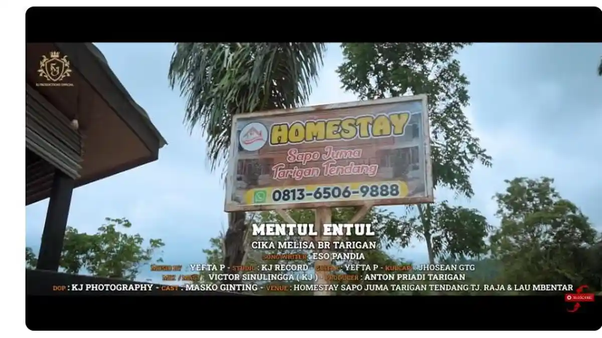Lirik Lagu Karo Mentul Entul Dipopulerkan oleh Cika Melisa Br Tarigan