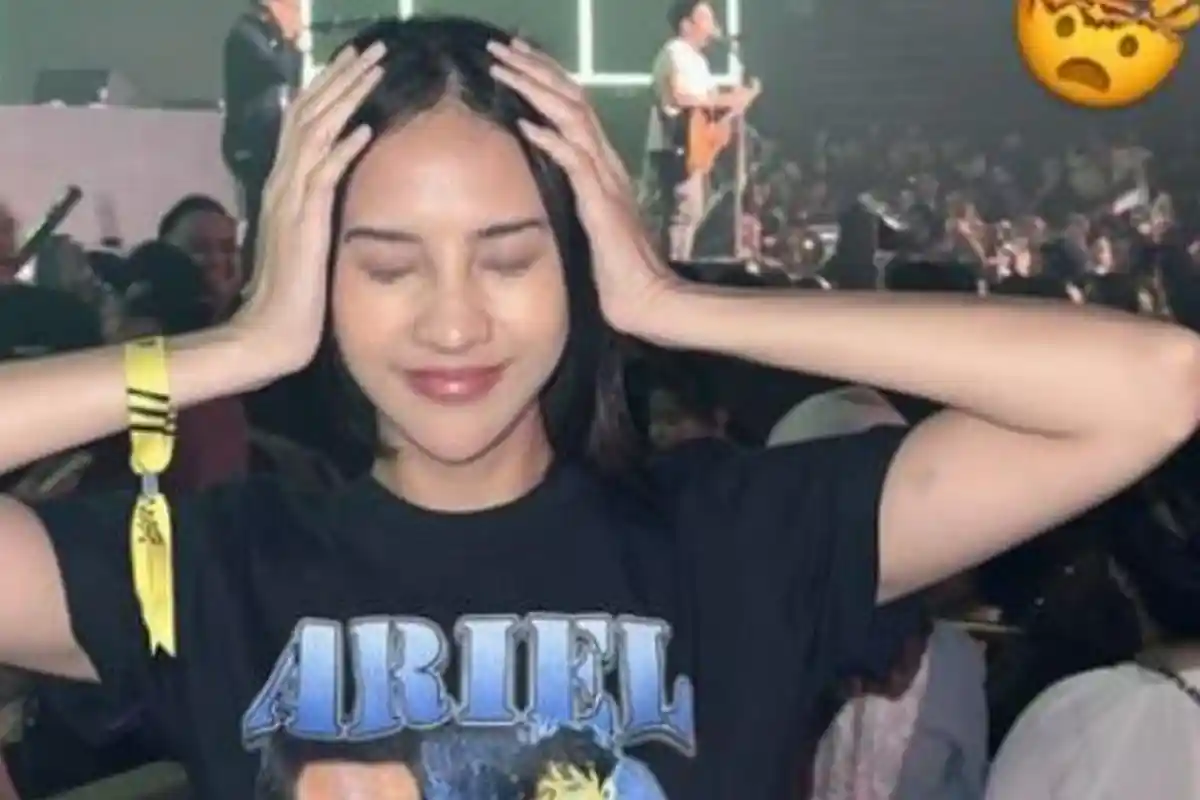 Momen Anya Geraldine Temani Ariel NOAH ke Atas Panggung, Duet Bareng hingga Kausnya Curi Perhatian