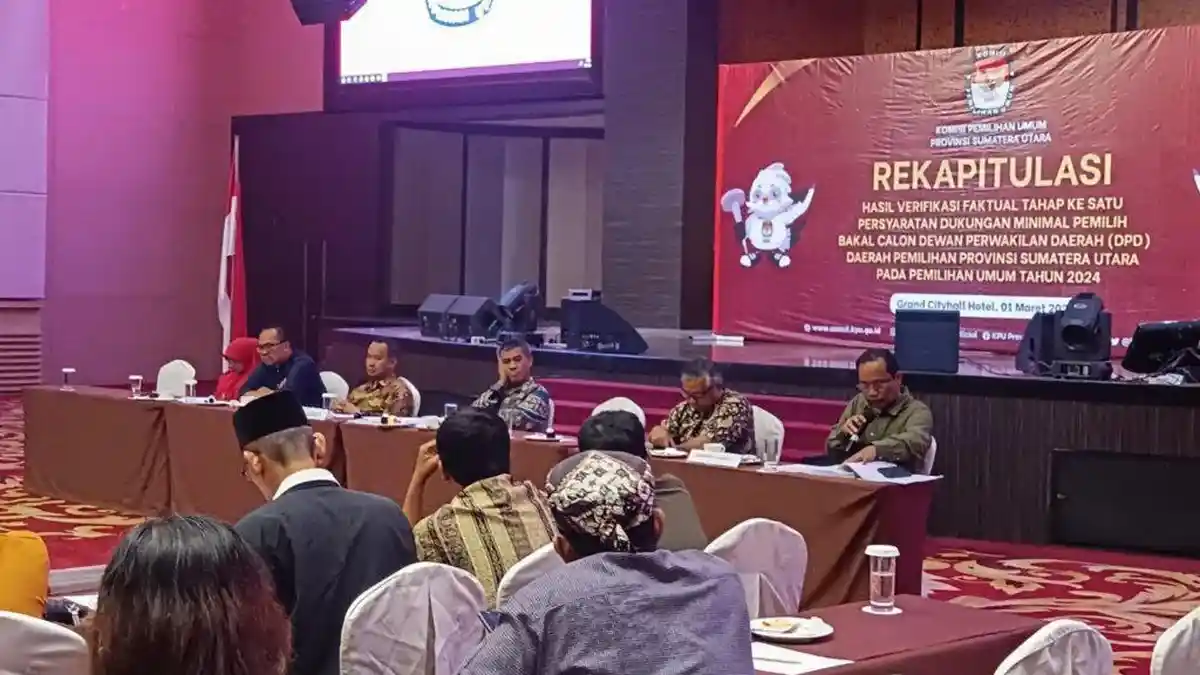 Bawaslu Sumut Sampaikan Tiga Catatan Usai Rekapitulasi Hasil Verifikasi Faktual Bacalon DPD RI 