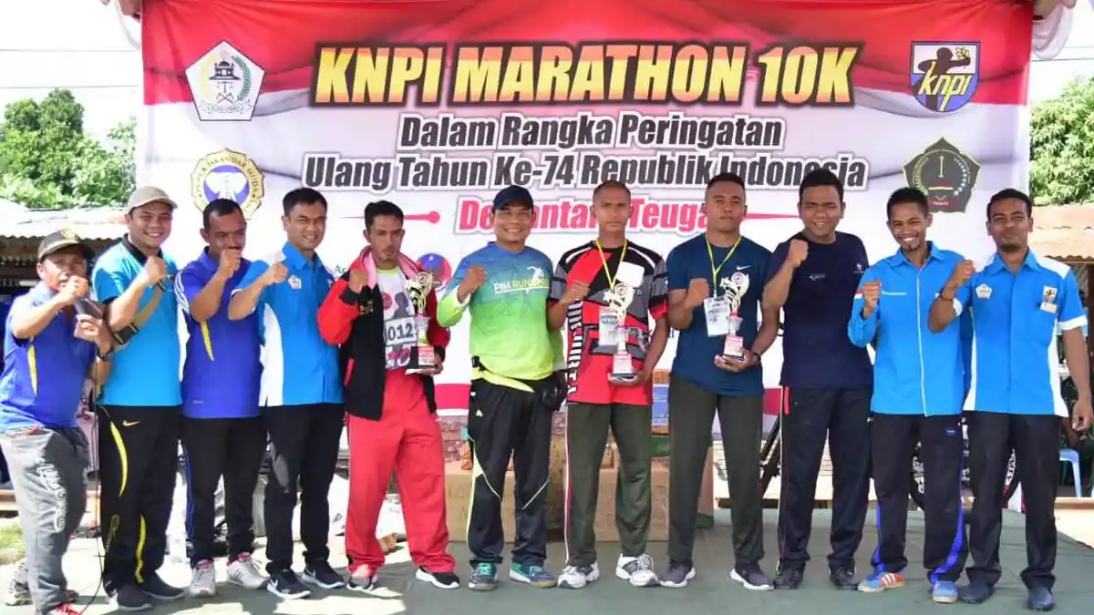 180 Warga Ikut Lomba Lari Marathon 10 Kilometer, Ini Para Juara dan Hadiahnya