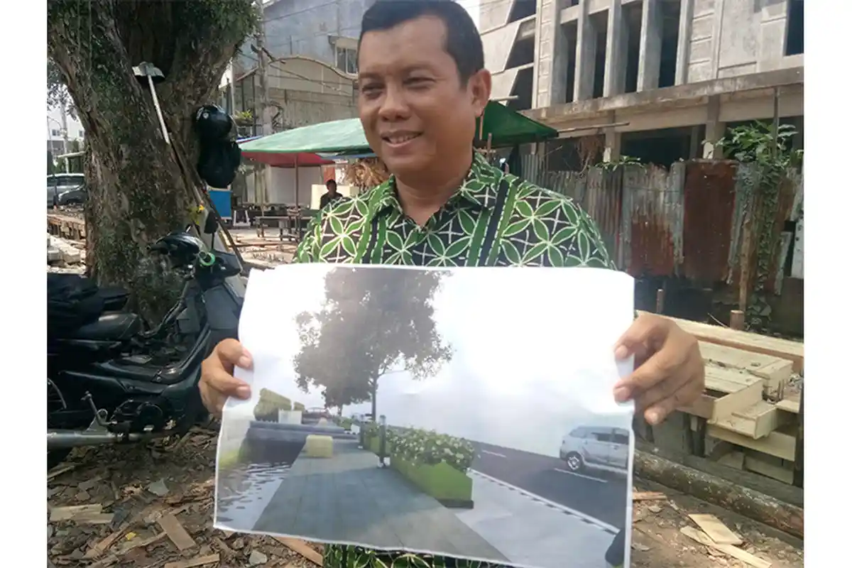 Kabid SDA PUPR, Hendra Bachtiar Jelaskan Konsep Pembangunan Trotoar Hos Cokroaminoto