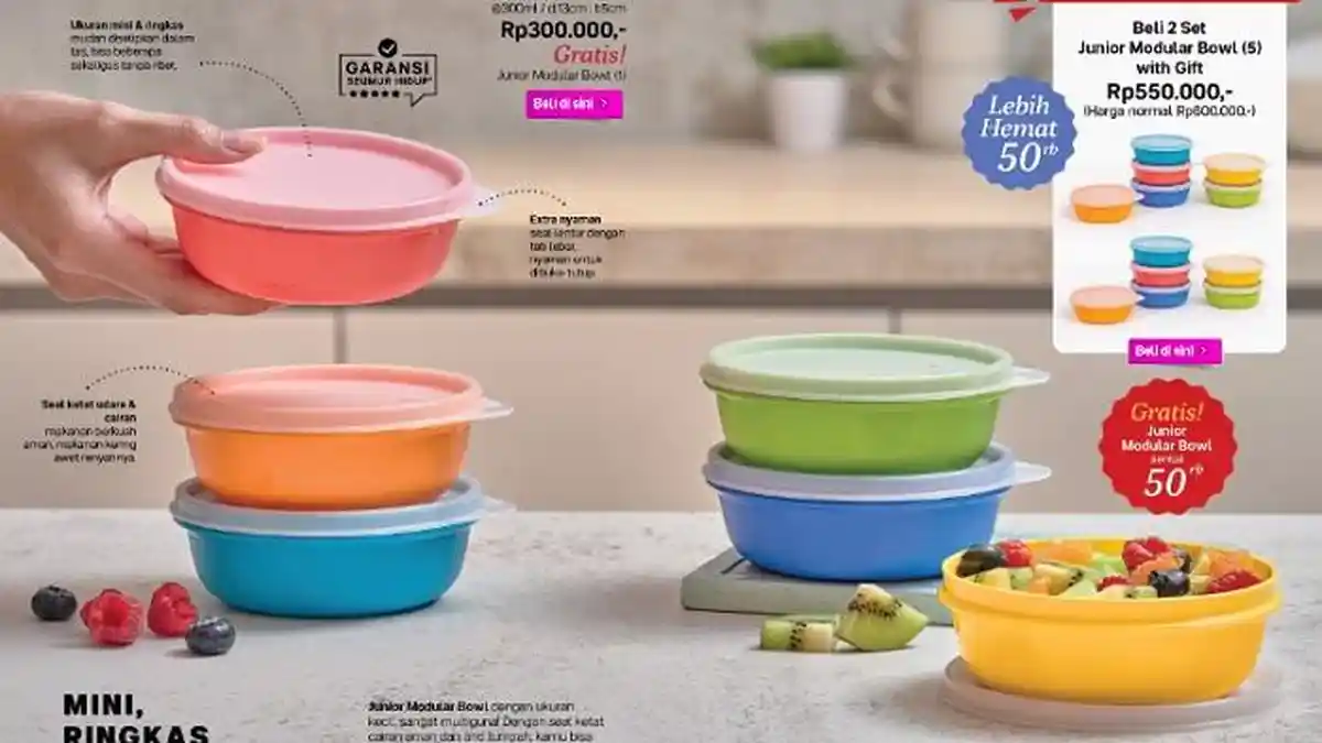 KATALOG Promo Tupperware 1 Oktober 2023 Tumbler Cantik Summer Edition Diskon, Ada Extra Gratisan