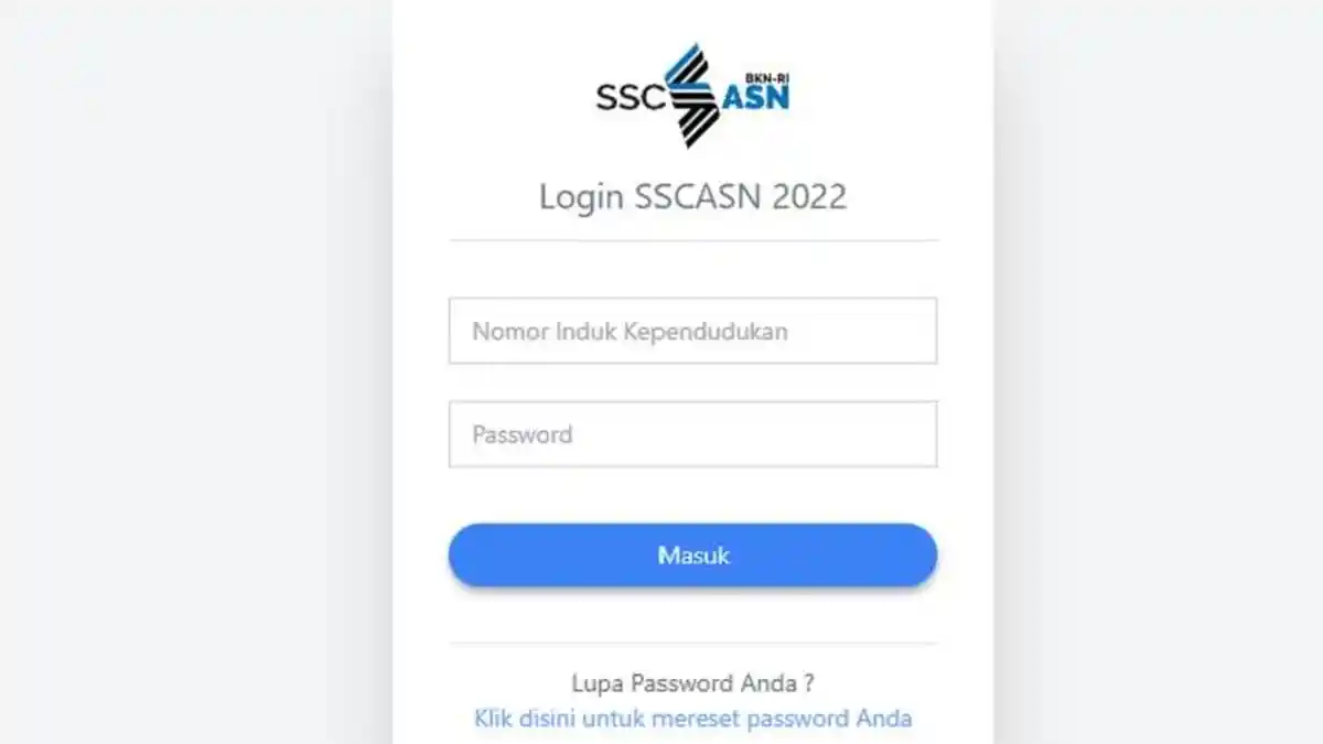 LOGIN sscasn.bkn.go.id Cek Pengumuman PPPK Tenaga Kesehatan 2022
