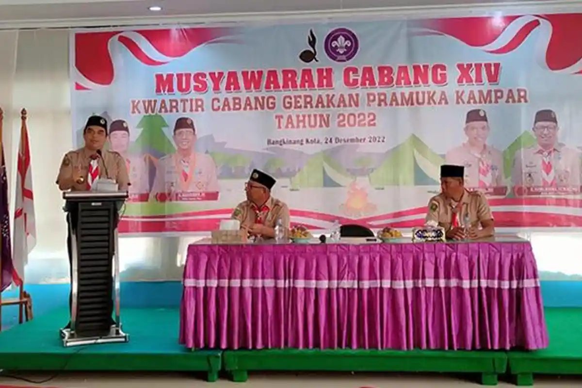 Ini Pesan Ketua Kwarda Riau saat membuka Mucab XIV Gerakan Pramuka Kampar