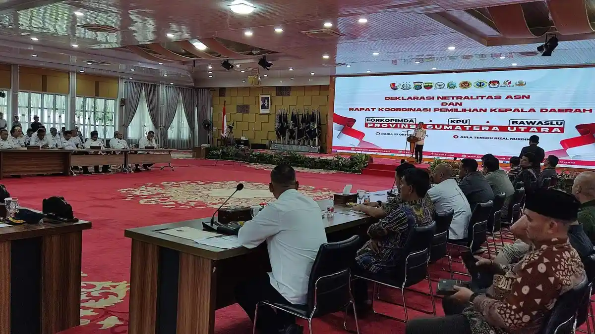 Pemprov Sumut Deklarasi Netralitas ASN dan Rapat Koordinasi Pemilihan Kepala Daerah