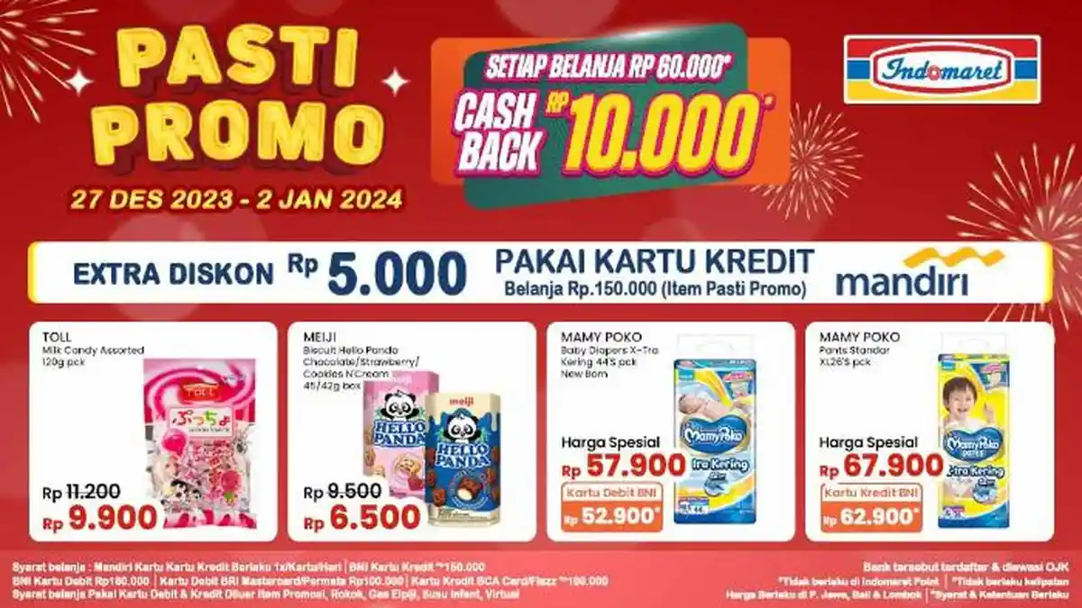 Katalog Indomaret Pasti Promo Berlaku sampai 2 Januari 2024: Ekstra Diskon hingga Rp 5.000
