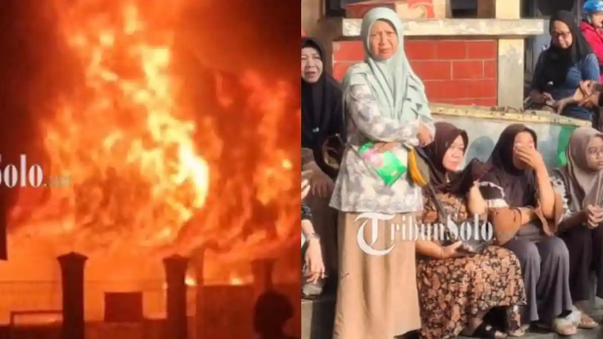 Pedagang Pasar Kota Wonogiri Pasrah Lihat Kiosnya Berubah jadi Abu: Semua Habis