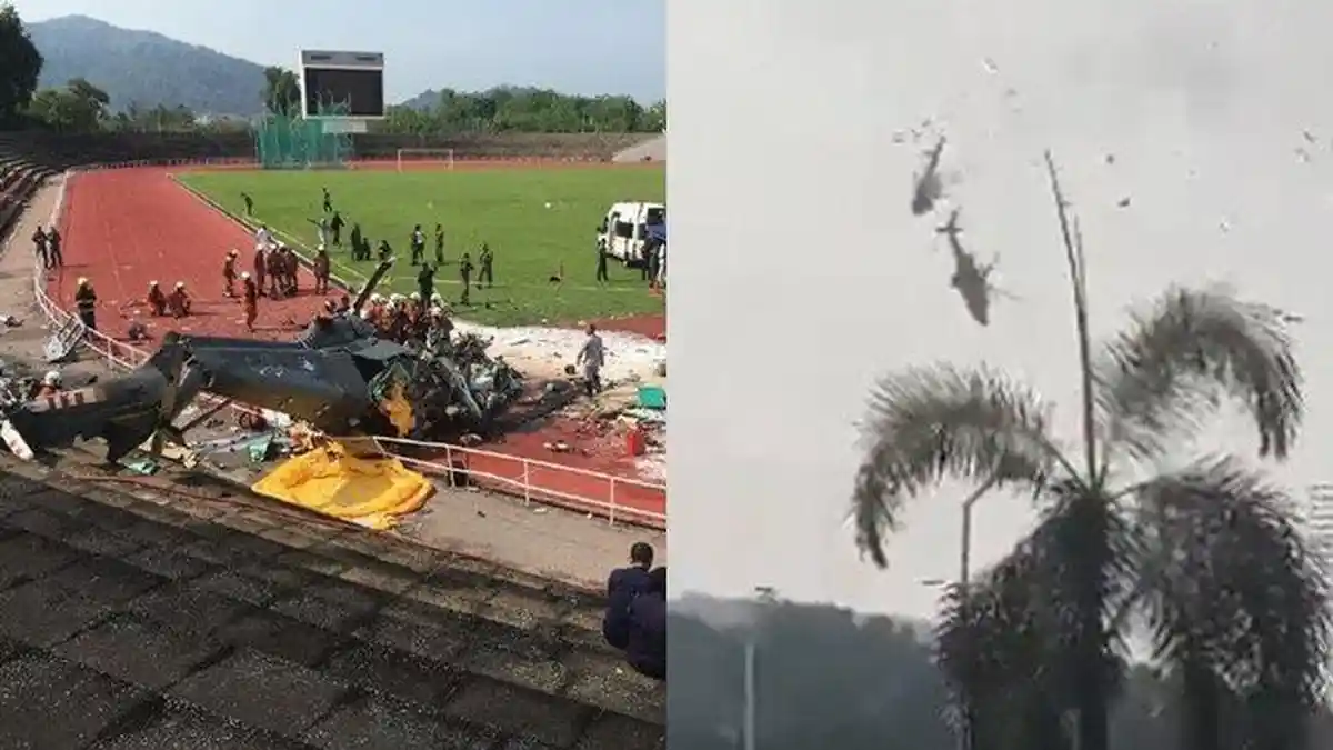 Kronologi Kecelakaan 2 Helikopter Malaysia Tabrakan di Udara Rotornya Bersenggolan, Sempat Berputar