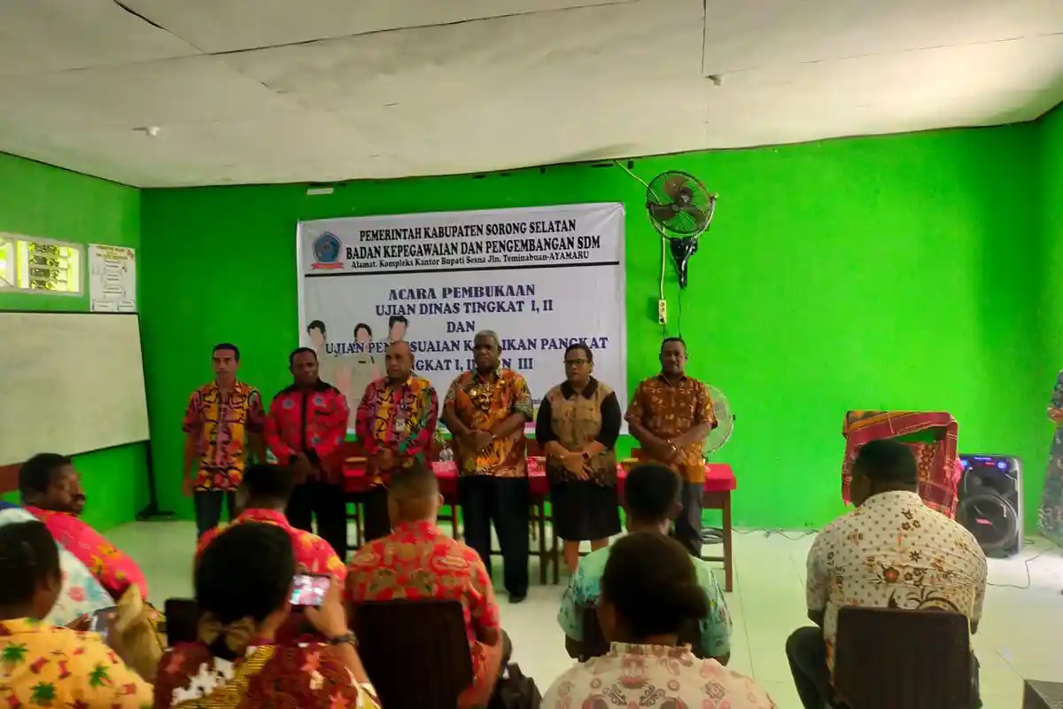 Sejumlah ASN di Pemda Sorong Selatan Ikut Ujian Kenaikan Pangkat dan Penyesuaian Ijazah