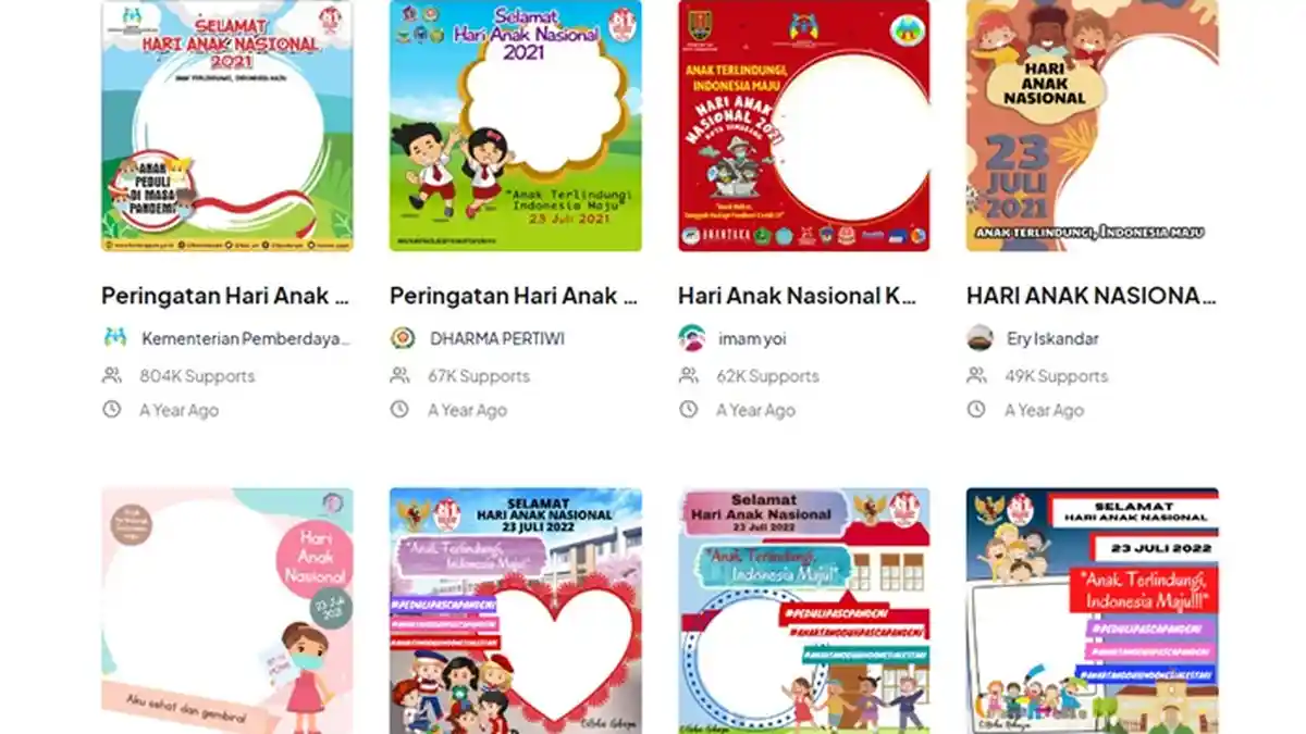 Ucapan dan LINK Twibbon Hari Anak Nasional 2022, Jadikan Status dan Unggah ke Sosial Media
