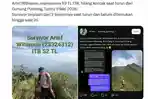 KRONOLOGI Hilangnya Mahasiswa S2 ITB Arief Wibisono saat Mendaki Gunung Puntang Bersama Dua Temannya