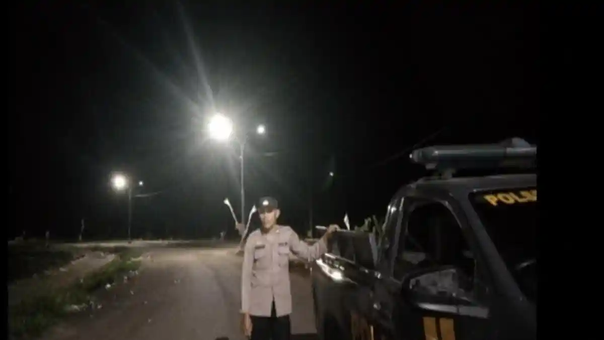 Patroli Subuh Polsek Tebing Tinggi di Empat Lawang, Antisipasi Tindak Kriminal & Kejahatan Jalanan