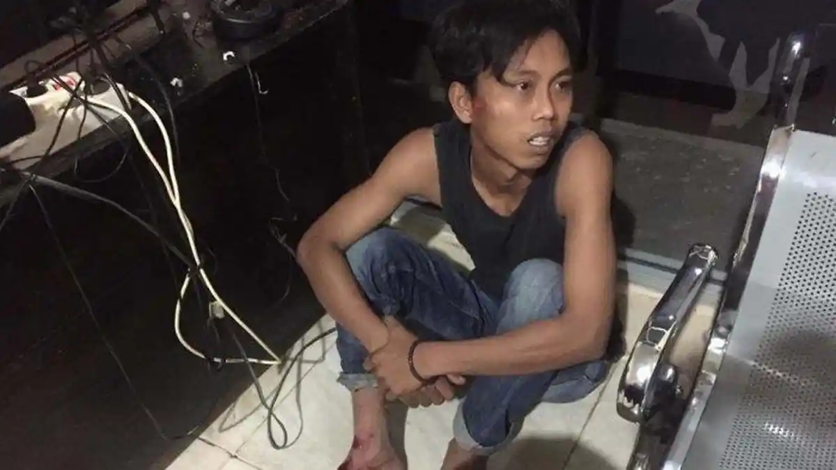 Ditangkap Saat Mau Curi Motor Yamaha Mio, Nofri Jadi Bulan-Bulanan Warga
